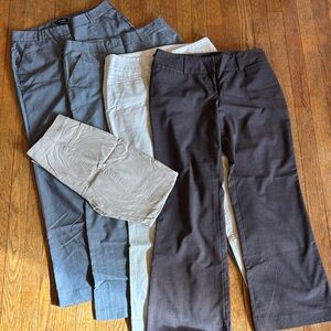 New York & Company Women's Trousers - Black, Gray, Cream, and Tan